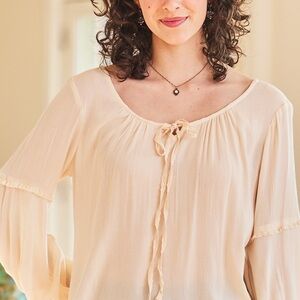 APRILL CORNELL Elegant Cream Blouse. PTP 29